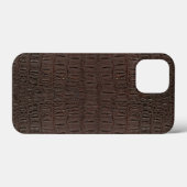 Brown Alligator Skin Print Case-Mate iPhone Hülle (Rückseite (Horizontal))