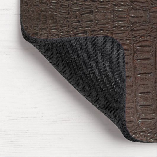 Brown Alligator Skin Print Mousepad (Ecke)