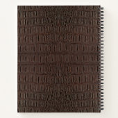 Brown Alligator Skin Print Notizblock (Rückseite)