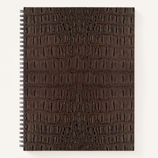 Brown Alligator Skin Print Notizblock (Vorderseite)