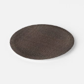 Brown Alligator Skin Print Pappteller (Schrägansicht)