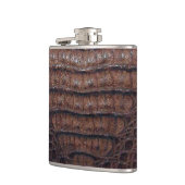 Brown-Alligatorflasche #1 Flachmann (Links)