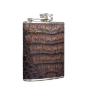 Brown-Alligatorflasche #1 Flachmann (Rechts)