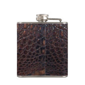 Brown-Alligatorflasche #1 Flachmann (Rückseite)
