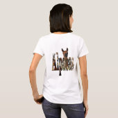 Brown Alpaca mit Alpacas-Logo, T-Shirt (Schwarz voll)