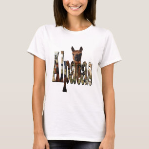 Brown Alpaca mit Alpacas-Logo, T-Shirt