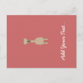 Brown Alpaca Postkarte (Vorderseite)