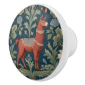 Brown Alpaca William Morris Stil Keramikknauf (Rechts)