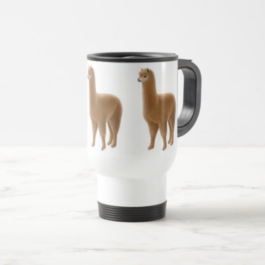Brown-Alpaka-Reise-Tasse Reisebecher (VorderseiteRechts)