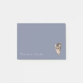 Brown-Amerikaner Shorthair Miezekatze Post-it Klebezettel (Vorderseite)