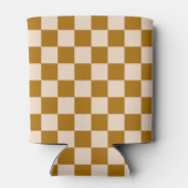 Brown and beige checkerboard pattern dosenkühler (Rückseite)