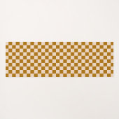Brown and beige checkerboard pattern yogamatte (Rückseite (Horizontal))