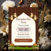 Brown and Beige Moderne Ramadan Grossveranstaltung Save The Date