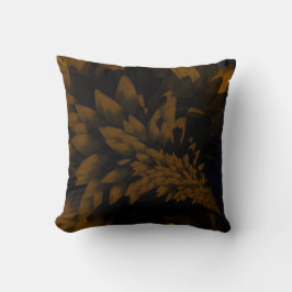 Brown and Black Bloom Kissen