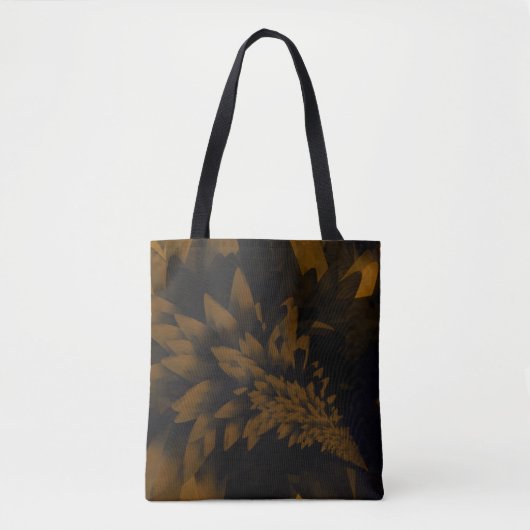 Brown and Black Bloom Tasche (Vorderseite)