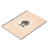 brown and black dachshund notebook notizblock (Linke Seite)