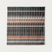 Brown and black high-rise building wandteppich (Vorderseite (Horizontal))
