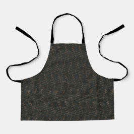 Brown and black minimalist boho arrow pattern schürze