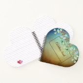 Brown and Blue Ombre Heart Address Book Notebook Notizblock (Innenseite)