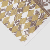 Brown and Gold Farm Rooster Tissue Paper Seidenpapier (Ausschnitt)