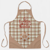 Brown and Red Plaid Cookies for Santa Schürze (Vorderseite)