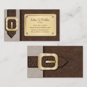 Brown and Tan Saddlebag Visitenkarte (Vorne/Hinten)