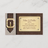 Brown and Tan Saddlebag Visitenkarte (Vorderseite)