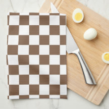 Brown and White Checkered Kittuch
