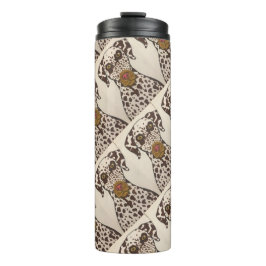 brown and white dalmatian dog Thermal Tumbler Thermosbecher