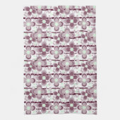 brown and white floral pattern geschirrtuch (Vertikal)