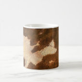 Brown and white floral textile kaffeetasse (Mittel)