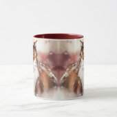 Brown and White Maine Coon Tabby Cat Tasse (Zentrum)