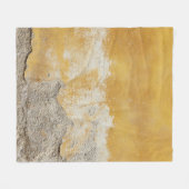 Brown and white stone fragment fleecedecke (Vorderseite (Horizontal))