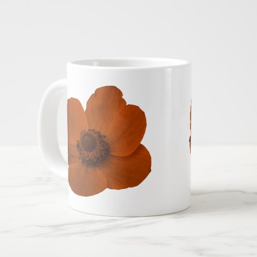 Brown Anemone Tasse (Vorderseite Links)
