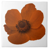 Brown Anemone Tile Fliese (Vorderseite)