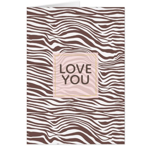 Brown Animal Print Streifen (Vorne)