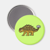 Brown Ankylosaurus Magnet (Vorderseite/Rückseite)