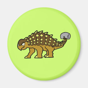 Brown Ankylosaurus Magnet