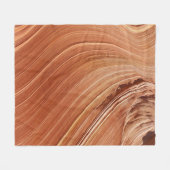 Brown antelope fleecedecke (Vorderseite (Horizontal))