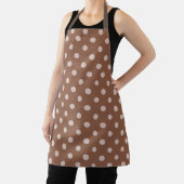 Brown apron with white polka dots schürze (InSitu)