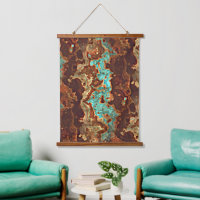 Brown Aqua Aquamarin Türkis Grüne Marbella Kunst