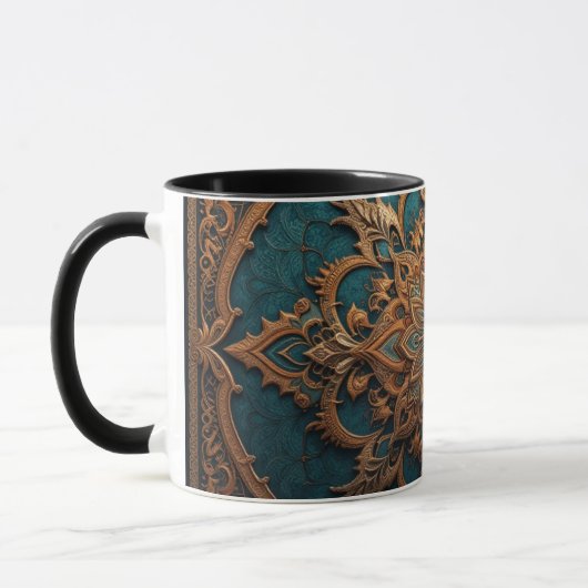 Brown-Aqua-Elegance Tasse (Links)