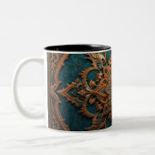 Brown-Aqua-Elegance Zweifarbige Tasse (Links)