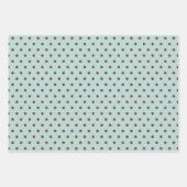 Brown & Aquamarin Gnome | Weihnachtsfeiertag Geschenkpapier Set (Vorderseite 2)