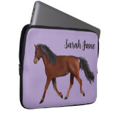 Brown Arabian Horse Laptopschutzhülle (Vorne Rechts)