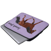 Brown Arabian Horse Laptopschutzhülle (Vorne Knopf)