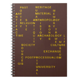 Brown Archeology & Anthropology Crossword Puzzle Notizblock