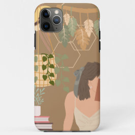 Brown Ästhetische Frau Lesen Buch Case-Mate iPhone Hülle