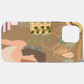 Brown Ästhetische Frau Lesen Buch Case-Mate iPhone Hülle (Rückseite (Horizontal))