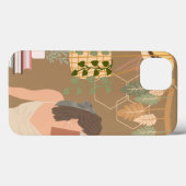 Brown Ästhetische Frau Lesen Buch Case-Mate iPhone Hülle (Rückseite (Horizontal))